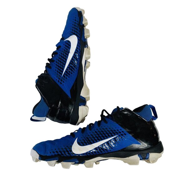 Nike Alpha Menace 2 Shark Football Cleats Mens 12 Blue White Performance AQ7653- main image 7